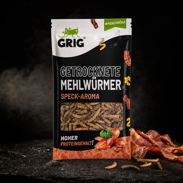 Dried Mealworms 13 g – premium packshot