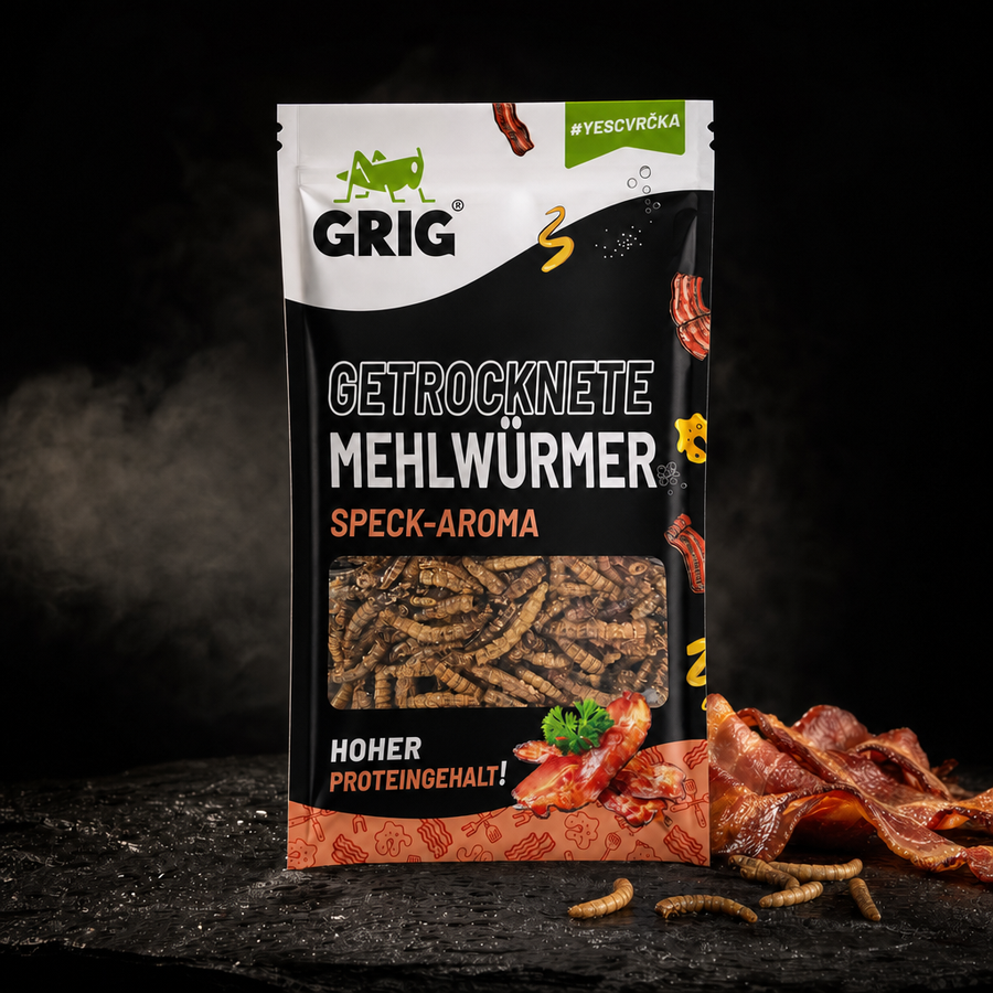Dried Mealworms 13 g – premium packshot