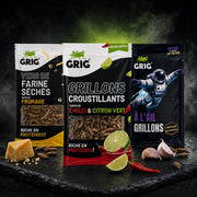 Trio Mix — coffret de 3 sachets – trois sachets sur ardoise sombre