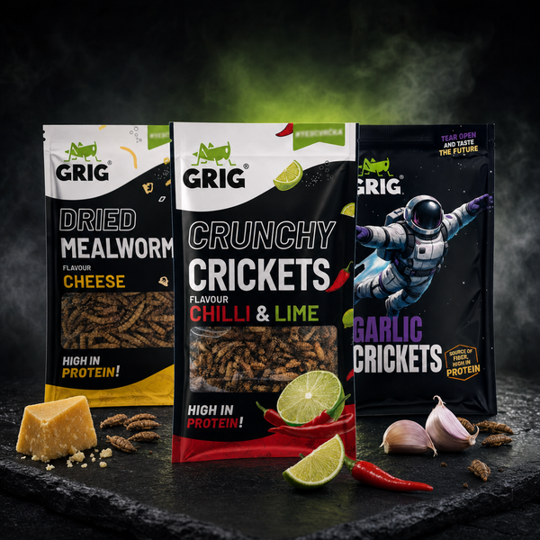Trio Mix — three packs on dark slate