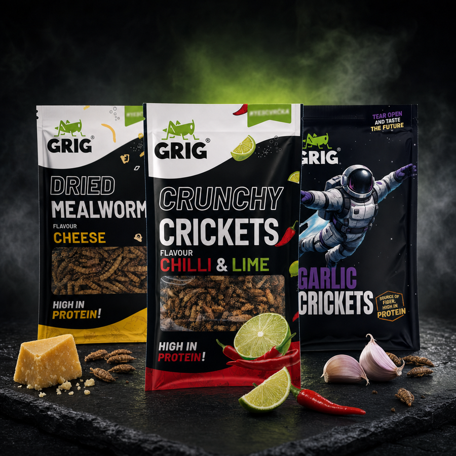 Trio Mix — three packs on dark slate
