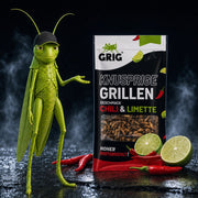 Knusprige Grillen 13 g – GRIG neben der Tüte