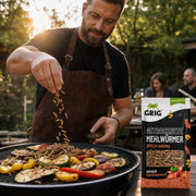 Getrocknete Mehlwürmer 13 g – Lifestyle-Foto