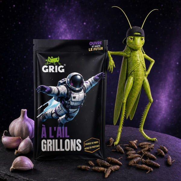 Space Edition Grillons 13 g – GRIG à côté du sachet