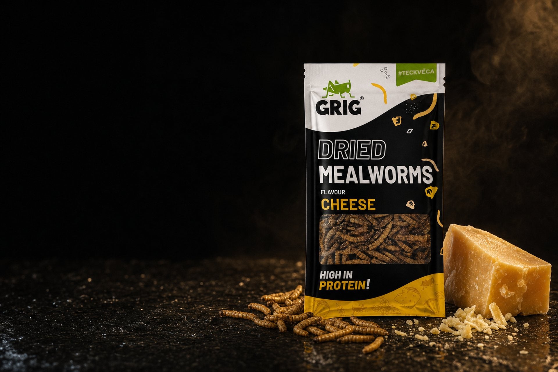 Cheese. But it crunches.
